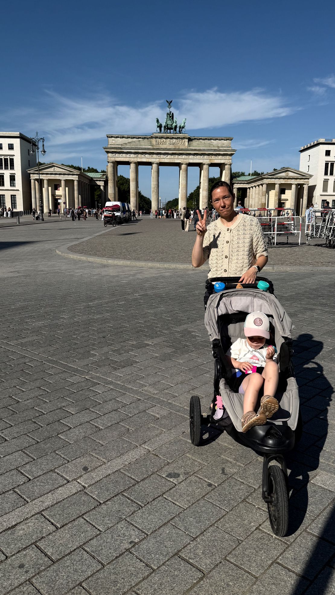 Pia son turist Brandenburger Tor